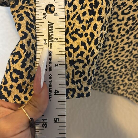 J Crew Leopard Basketweave Shorts Womens Size 4 - Picture 9 of 9